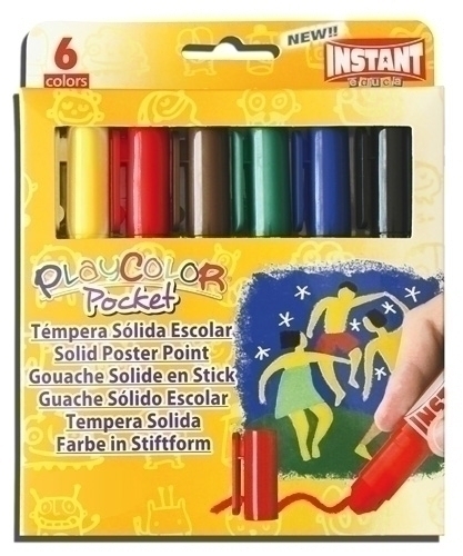 [10511] TEMPERA PLAYCOLOR 10511 POCKET INSTANT PACK 6 COLORS