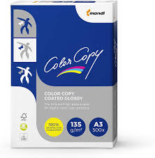 [CG1342] PAPEL COLOR C. GLOSSY 135GRS. A-3