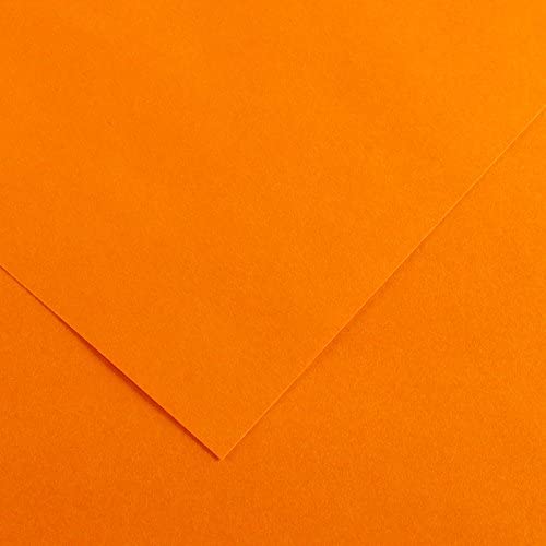 [200040251] HOJA CANSON 200040251 50X65 (125) GUARRO CART IRIS 185G MANDARINA