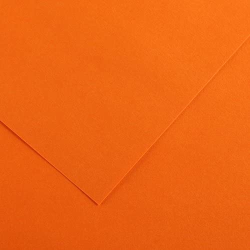 [200040252] HOJA CANSON 200040252 50X65 (125) GUARRO CART IRIS 185G NARANJA