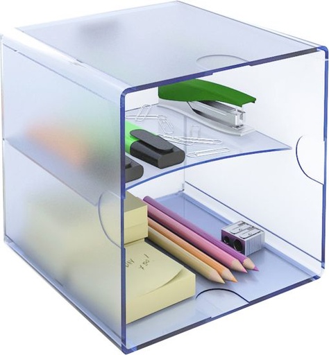 [6705AZTP] CUBO  ARCHIVO 2000 262386 ARC CUBO C/BANDEJA DIVIS AZ TR.6705