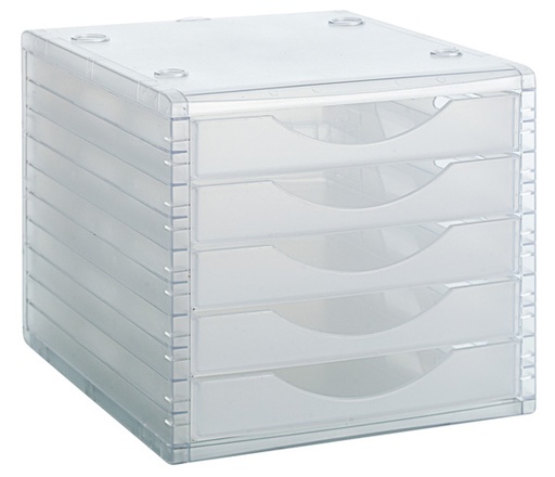 [4005CSTL] MODULO  ARCHIVO 2000 352554 5 CAJ.TRANSL.CRISTAL 400