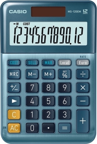 [MS-120EM] CALCULADORA  SOBREMESA CASIO 005414  12DIG MS-120TERII