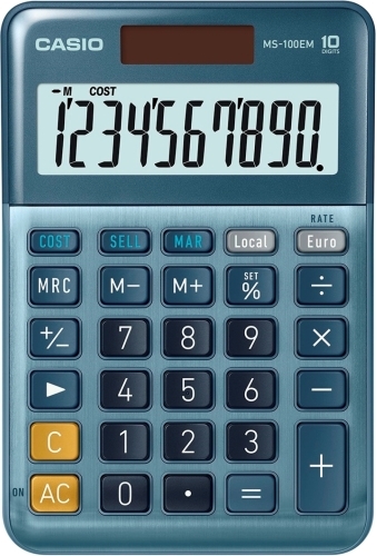 [MS-100EM] CALCULADORA  CASIO 229115  SOBREMESA 10DIG MS-100TERII