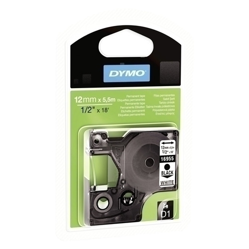 [S0718060] CINTA   DYMO 092319 D1 12MMX5.5M NG/BL 16959