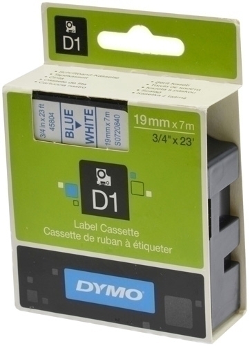 [S0720840] CINTA  DYMO DYMO 152526 D1 19MMX7M AZ/BL S0720840