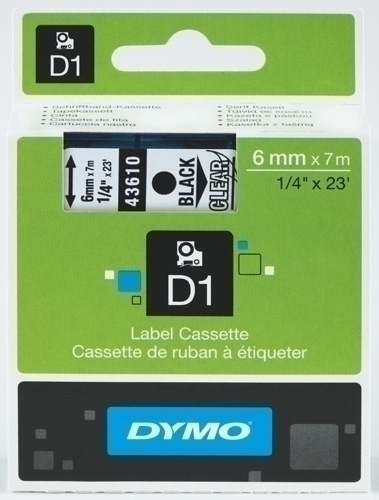 [S0720770] CINTA   DYMO 764133 D1 6MMX7M NG/TR 43610