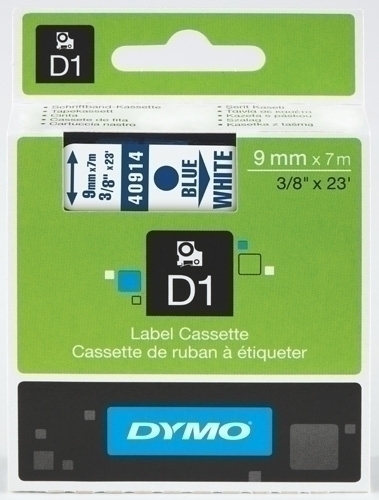 [S0720690] CINTA   DYMO 764192 D1 9MMX7M AZ/BL 40914