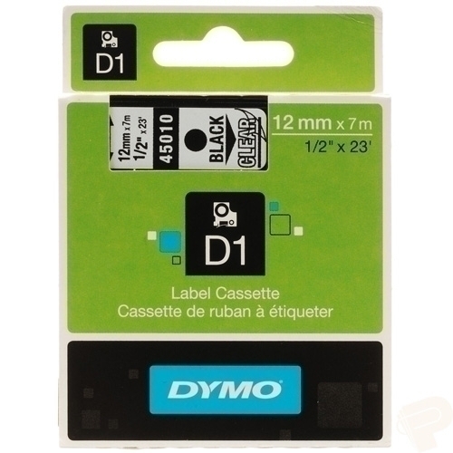 [S0720500] CINTA   DYMO 764257 D1 12MMX7M NG/TR 45010