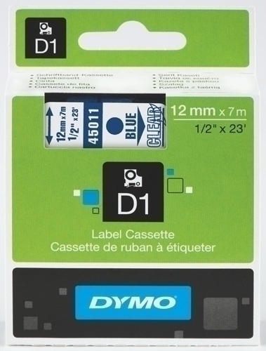 [S0720510] CINTA   DYMO 764265 D1 12MMX7M AZ/TR 45011