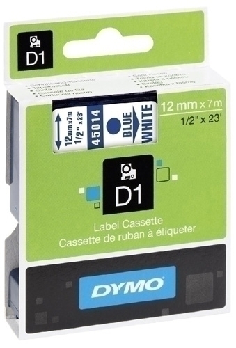 [S0720540] CINTA   DYMO 764303 D1 12MMX7M AZ/BL 45014