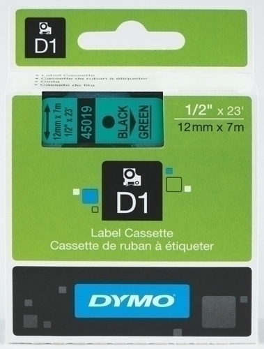 [S0720590] CINTA   DYMO 764362 D1 12MMX7M NG/VE 45019