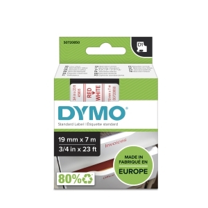 [S0720850] CINTA   DYMO 764443 D1 19MMX7M RO/BL 45805