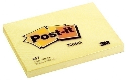 [657] BLOC  NOTAS POST-IT 709574  AM 76X102 657