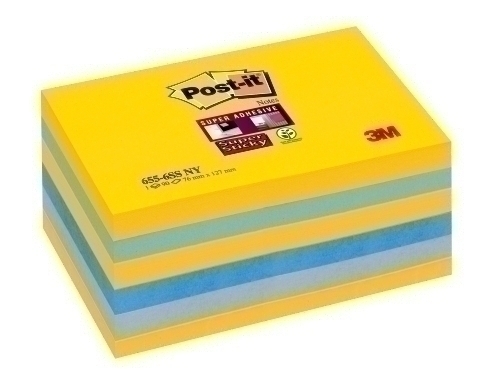 [70005291631] BLOC  NOTAS POST-IT 936435  P.6 BLOC 76X127 MIAMI 655-6SS-MIA