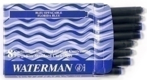 [S0110860] RECAMBIO  BOLIGRAFO WATERMAN 723493 C.8 CARTUCHOS ESTANDAR AZ S0110860