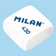 [CMM430] GOMA MILA CMM430  MIGA DE PAN CUADRADAS, COLORES SURTIDOS