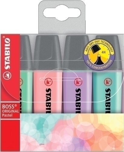 [70/4-2] ESTUCHE STABILO 70/4-2  BOSS ORIGINAL PASTEL ESTUCHE 4 UDS.  
