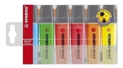 [70/6] ESTUCHE STABILO 70/6  BOSS ORIGINAL ESTUCHE 6 UDS 