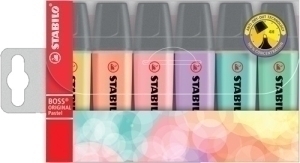 [70/6-2] ESTUCHE STABILO 70/6-2  BOSS ORIGINAL PASTEL ESTUCHE 6 UDS 