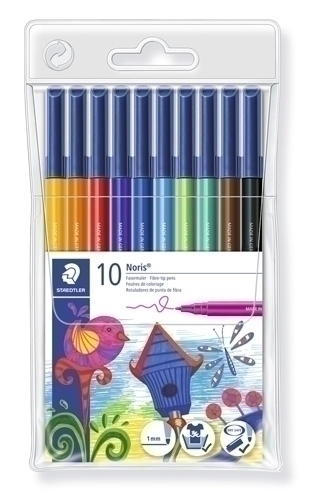 [326 WP10] ESTUCHE STAEDTLER 326 WP10 NORIS CLUB 326 ANTISECADO 10 ROTULADORES COLORES