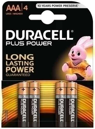 [942796] PILA DURACELL PLUS AAA BLISTER 4 UN
