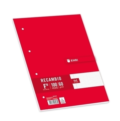 [100430055] RECAMBIOS ENRI 100430055 BLANDA Fº 100H.4X4 ROJO 