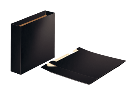 [624149] BANDEJA EUROPOST 624149 E:CAJETÍN FOLIO 75MM NEGRO BRILLANTE      