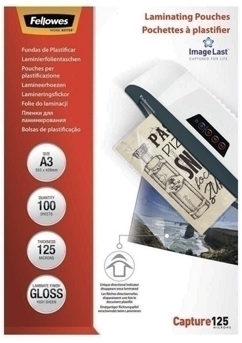 [5307506] BOLSAS PLASTIFICACION 5307506 125 MICRAS BRILLO A3