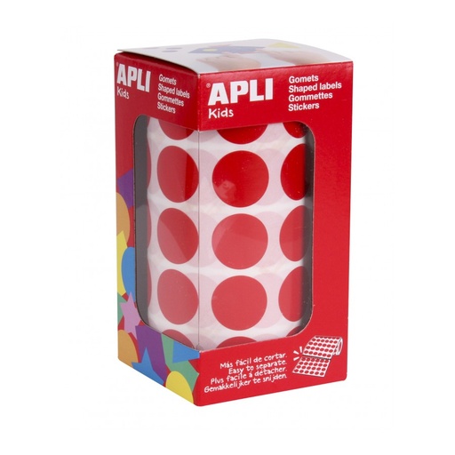 [4861] GOMETS APLI 4861 Ø 20MM REDONDOS ROJO 1770UN