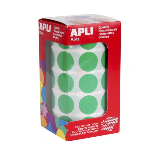 [4862] GOMETS APLI 4862 Ø 20MM REDONDOS VERDE 1770UN