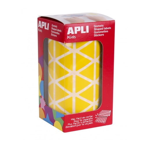 [4867] GOMETS APLI 4867 20x20x20MM TRIANG. AMARILLO 2832UN
