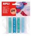 [14786] CINTA APLI 14786 TELA TONOS AZULES (1X95CM/U) PACK 4UN