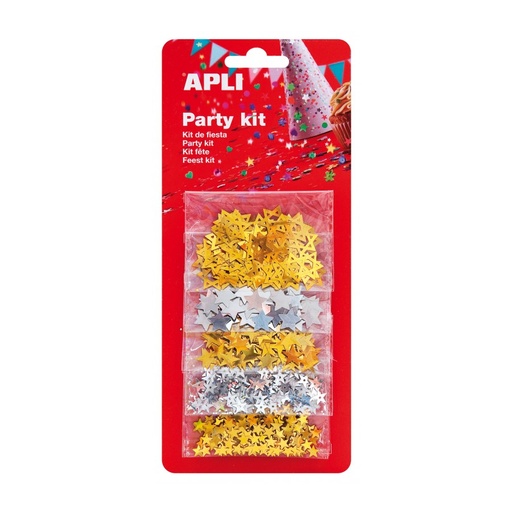 [13823] CONFETI APLI 13823 5x2 ESTRELLAS COLORES SURT.