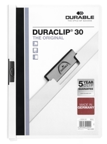 [2200-02] CARPETA  DURACLIP 2200-02 30 H A4 BLANC
