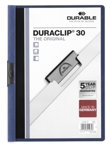 [2200-07] CARPETA  DURACLIP 2200-027 30 H A4 BLAU