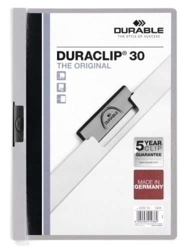 [2200-10] CARPETA DURACLIP 30 H A4 GRIS