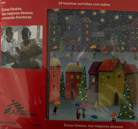 [12.816.00010.0] POSTALES NAVIDAD MEDICOS SIN FRONTERAS