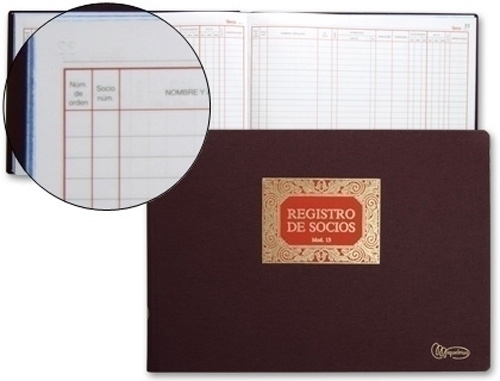 [5013] LIBRO MR 5013 Nº13 FºREGISTRO DE SOCIOS
