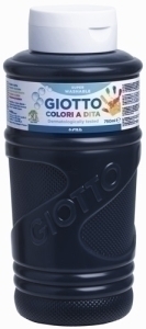 [F536024] PINTURA GIOTTO 536024 DEDOS NEGRO 750 ML
