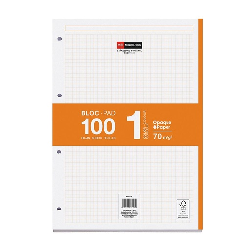 [MR7428] RECAMBIO MR 7428 A4 100F. NARANJA