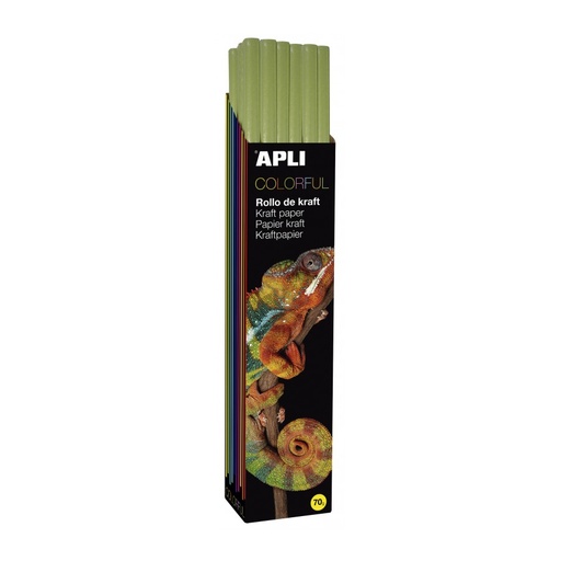 [14444] ROLLO KRAFT APLI 14444 1X25 M VERDE