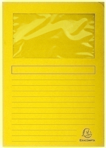 [50259E] SUBCARPETA EXACOMPTA 50259E FOREVER VENTANA A4 AMARILLO CLARO